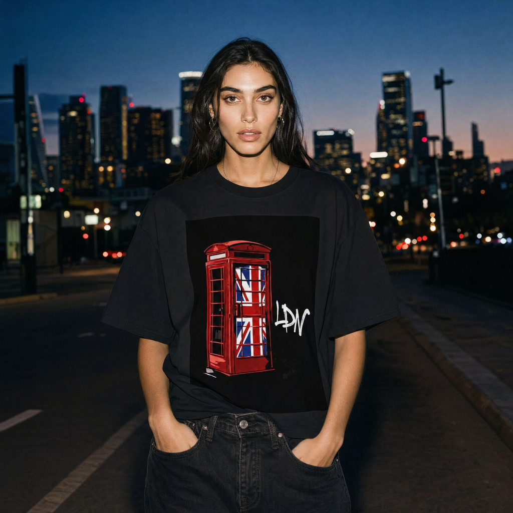 Ldn England Unisex Seamless Cotton T-Shirt — night city lifestyle