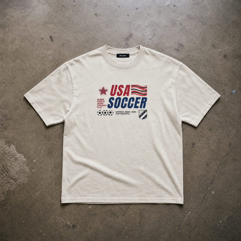 USA 90s Blockcore Enzyme Washed T-Shirt — studio flat